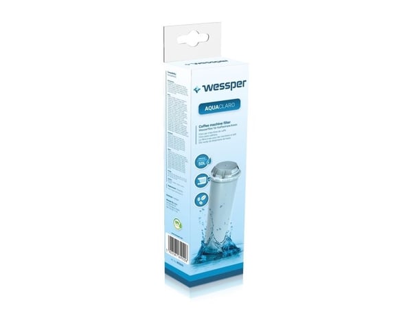 Wessper AquaClaro vannfilter til kaffemaskiner/espresso AEG, Bosch, Krups, Neff, Siemens (på skrue)