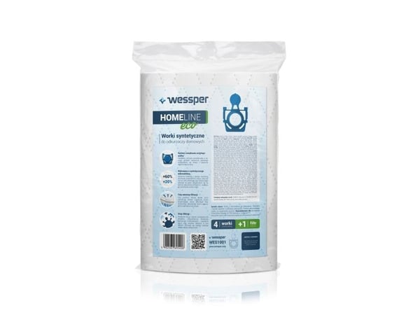 Wessper WES1001, Sylindervakuum, Støv pose, Hvit, Mikrofiber, Syntetisk, Zelmer, 2000, 2010, 49.4000, Aeromaster, Aeroplus, Aerosystem, Aquario 819...