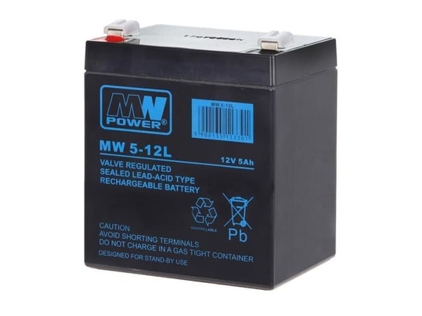 MPL Power akkumulator 12V/5Ah (MW 5-12L)