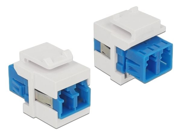 Delock - Keystone-kopler - LC-enkeltmodus (hunn) til LC-enkeltmodus (hunn) - fiberoptisk