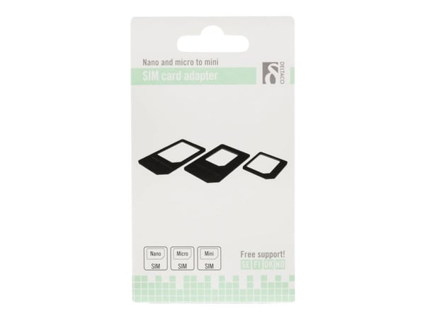 DELTACO SIM-109 - Adapterkit för SIM-kort