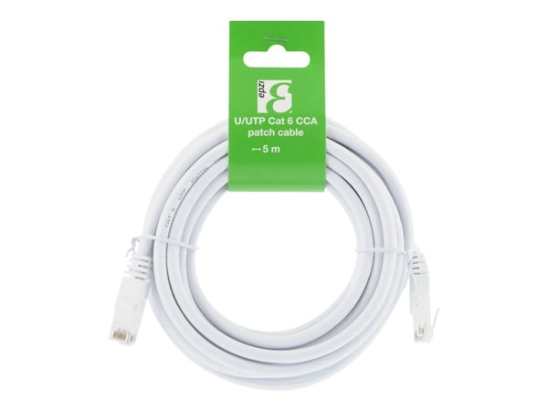 EPZI - Koblingskabel - RJ-45 (hann) til RJ-45 (hann) - 5 m - UTP - CAT 6 - hvit