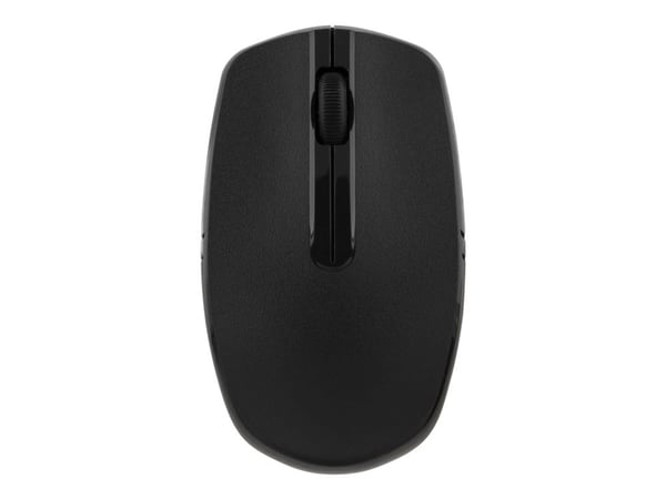 DELTACO MS-798 - Mus - optisk - 3 knapper - trådløs - USB trådløs mottaker - svart