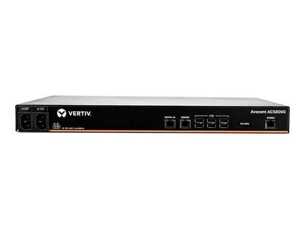 Avocent ACS Advanced Console Server ACS8016MDAC-400 - Konsollserver - 16 porter - 1GbE, RS-232 - 1U