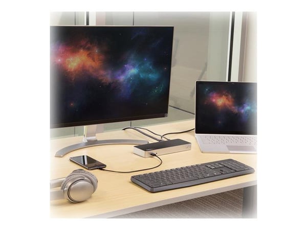 StarTech.com Dual Monitor USB C -telakointiasema 60W virransyötöllä Windows-kannettaville, USB C HDMI / DVI telakka, USB 3.1 Gen 1 Type C telakka l...