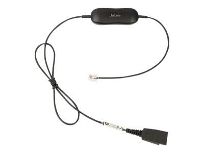 Jabra GN1216 - Kabel til hovedsæt - Quick Disconnect stik til RJ-9 han - 80 cm - Avaya one-X Deskphone Edition 96XX:lle; Jabra GN 2000, GN2000; BIZ...