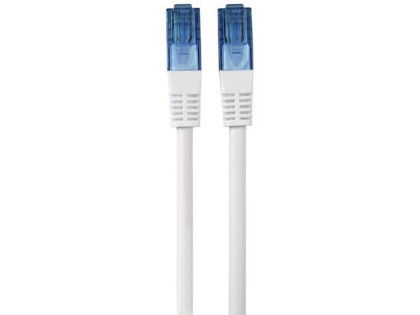 Hama 00020093, 30 m, Cat6, U/UTP (UTP), RJ-45, RJ-45, Valkoinen