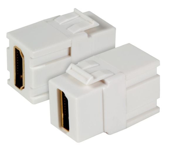 EFB Elektronik EB479V2, Flat, Hvit, HDMI, HDMI, Hunkjønn, Hunkjønn
