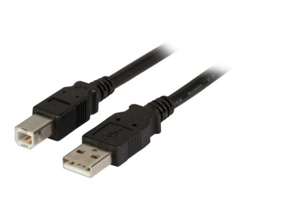 EFB elektronikk K5256SW.1.8, 1,8 m, USB A, USB B, USB 2.0, 480 Mbit/s, sort