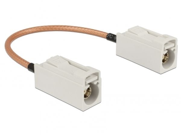Delock - Antennekabel - FAKRA B-kontakt hunn til FAKRA B-kontakt hunn - 15 cm - koaksial