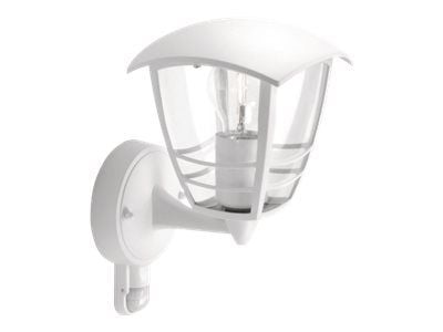 Philips myGarden Creek ulkoseinävalaisin 60W E27 (ei sisällä lamppua), Seinävalaistus ulkotiloihin, Valkoinen, Metalli, IP44, Puutarha, Patio, I
