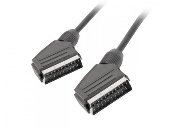 Lanberg - Video/lydkabel - SCART hann til SCART hann - 1.8 m - svart