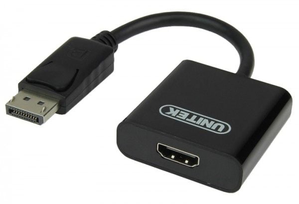 Unitek - Video adapter - DisplayPort hann til HDMI hunn