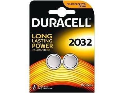 Duracell batteri, Electronics CR2032, 2 stk.