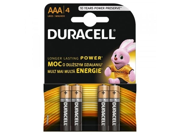 Duracell BASIC LR03, Engångsbatteri, LR03, Litium, 1,5 V, 4 styck