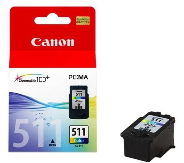 Canon CL-511 Colour, Syaani, Magenta, Keltainen, Väriainepohjainen muste, 1 kpl