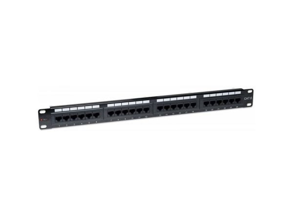 Techly 24 x RJ45 Cat.6, IEEE 802.3, IEEE 802.3ab, IEEE 802.3u, 10/100/1000Base-T(X), Raskt Ethernet, Gigabit Ethernet, 1000 Mbit/s, RJ-45, Gull