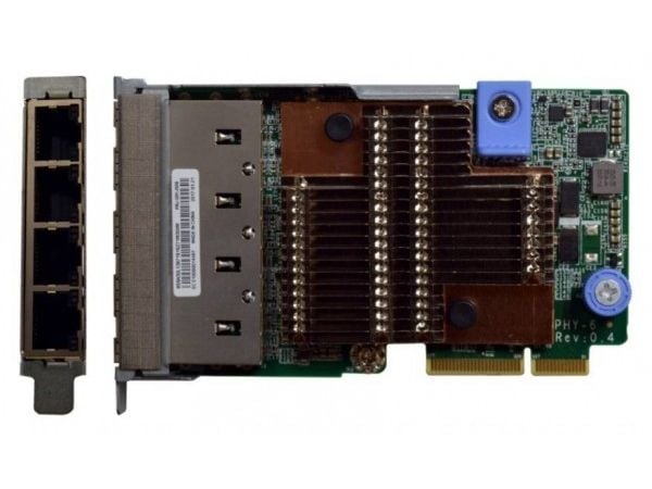 Lenovo ThinkSystem - Nettverksadapter - LAN-on-motherboard (LOM) - Gigabit Ethernet x 4 - for ThinkAgile VX Certified Node 7Y94, 7Z12; ThinkAgile V...