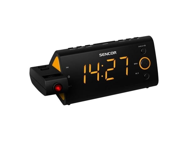Sencor SRC 330 OR, Kello, Digitaalinen, FM, LED, 3,05 cm (1.2"), Oranssi