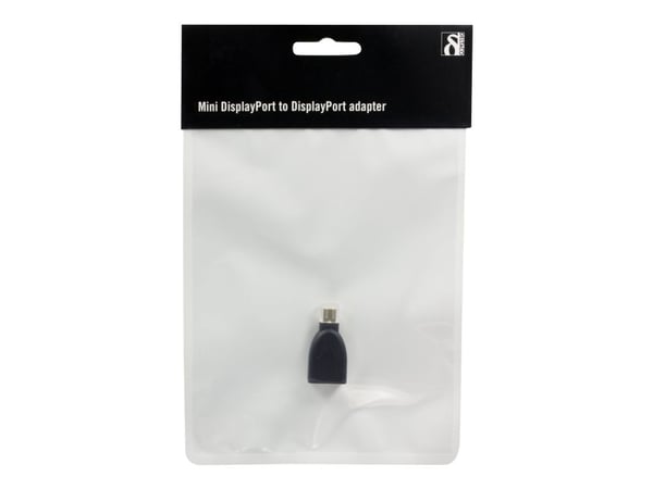 Deltaco MDP-DP, Mini Displayport, Displayport, Musta