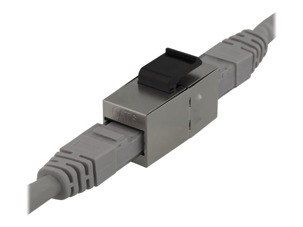 DELTACO MD-126 - Modulinnlegg - CAT 6 - RJ-45 - metall