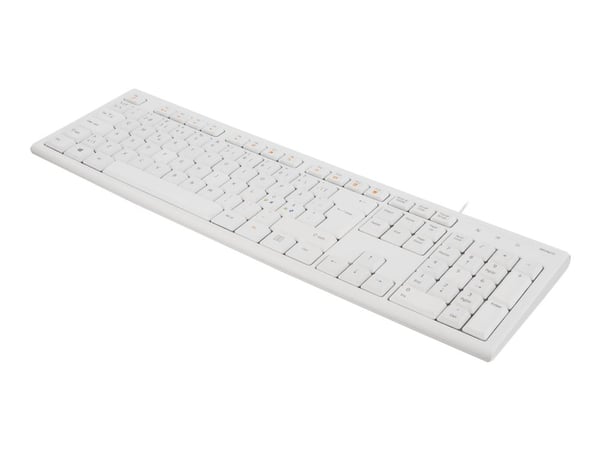 DELTACO TB-628 - Tastatur - USB - Nordisk - hvit