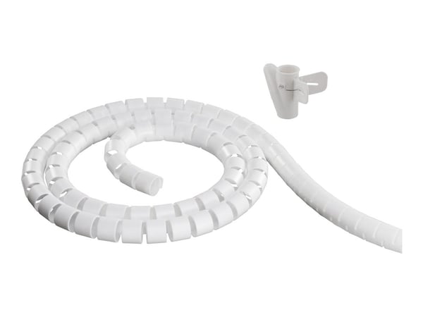 DELTACO - Kabelrör - vit - 2.5 m