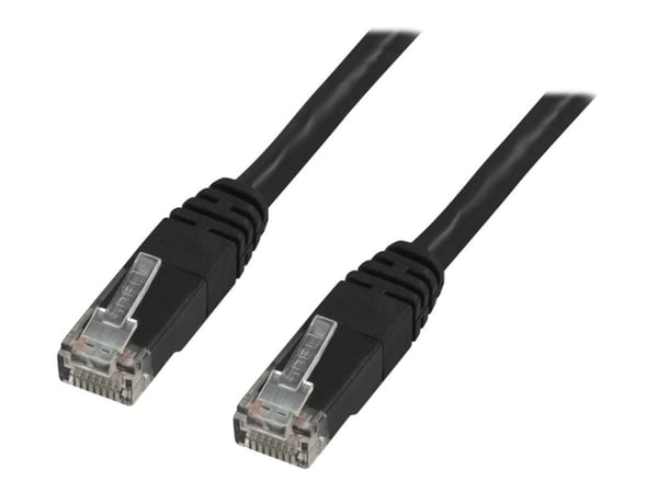 DELTACO - Koblingskabel - RJ-45 (hann) til RJ-45 (hann) - 20 m - UTP - CAT 6 - flertrådet - svart