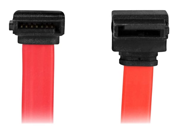 Deltaco SATA/SAS-kaapeli, kulma(alas) - suora, 0,3m, 0,3 m, SATA/SAS, SATA/SAS, Uros/uros, Sininen, 10 g