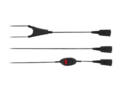 Jabra Supervisor Y-Cord - Hodetelefonsplitter - Quick Disconnect til Quick Disconnect