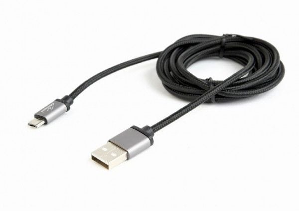 Cablexpert - USB-kaapeli - USB (uros) - Micro-USB Type B (uros) - USB 2.0 - 1,8 m - muotoiltu - musta