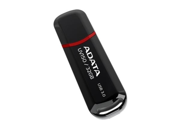 ADATA DashDrive UV150 - USB flashdrive - 32 GB - USB 3.0 - sort