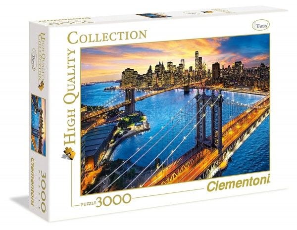 Clementoni Puslespil HQC New York, 3000 brikker