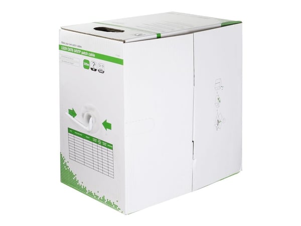 DELTACO - Bulkkabel - 305 m - UTP - CAT 6 - vit