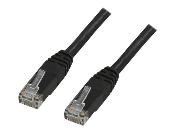 DELTACO - Koblingskabel - RJ-45 (hann) til RJ-45 (hann) - 7 m - UTP - CAT 6 - formstøpt - svart