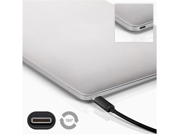 Goobay 45247, 0,15 m, USB A, USB C, USB 3.2 Gen 1 (3.1 Gen 1), 5 Gbit/sek., Sort