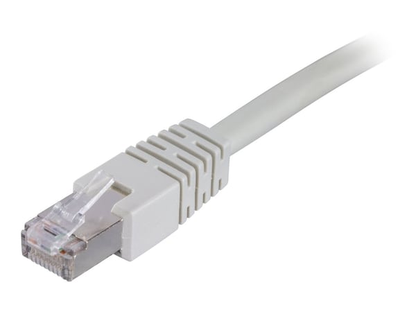 DELTACO - Koblingskabel - RJ-45 (hann) til RJ-45 (hann) - 1.5 m - foliebelagt uskjermet tvinnet kabelpar (F/UTP) - CAT 6 - formstøpt - grå