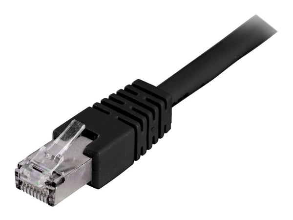 DELTACO - Koblingskabel - RJ-45 (hann) til RJ-45 (hann) - 5 m - FTP - CAT 6 - svart