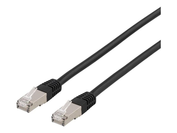 DELTACO - Koblingskabel - RJ-45 (hann) til RJ-45 (hann) - 10 m - foliebelagt uskjermet tvinnet kabelpar (F/UTP) - CAT 6a - halogenfri, formstøpt - ...