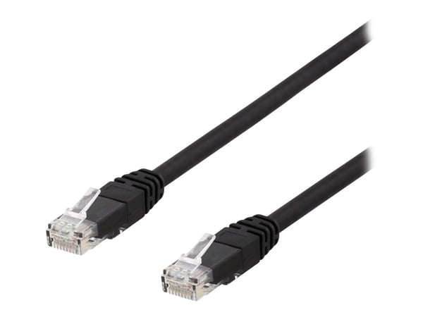 DELTACO TP-67SAU - Koblingskabel - RJ-45 (hann) til RJ-45 (hann) - UTP - CAT 6a - svart
