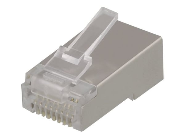 Deltaco MD-18S, RJ-45, Läpikuultava, Uros, Cat6, 20 kpl