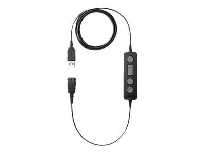 Jabra LINK 260 - Hodesettadapter - USB hann til Quick Disconnect - for BIZ 2300 Duo, 2300 MS QD Mono, 2300 QD Mono, 2400 Duo, 2400 Mono Headband