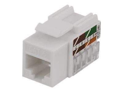 DELTACO MD-111 - Modulinnlegg - CAT 6 - UTP - RJ-45 - hvit