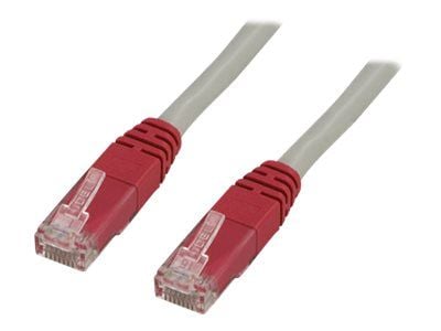 DELTACO - Krysskabel - RJ-45 (hann) til RJ-45 (hann) - 2 m - UTP - CAT 6 - flertrådet - grå