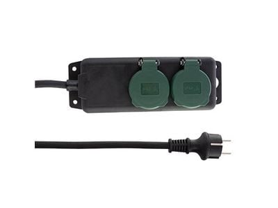 REV - Effektband - AC 250 V - 3500 Watt - utgångskontakter: 2 - 1.4 m sladd - svart, gul