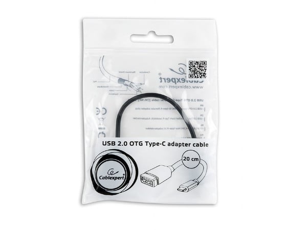 Cablexpert - USB-adapter - USB-C (hann) til USB (hunn) - USB 2.0 OTG - 20 cm