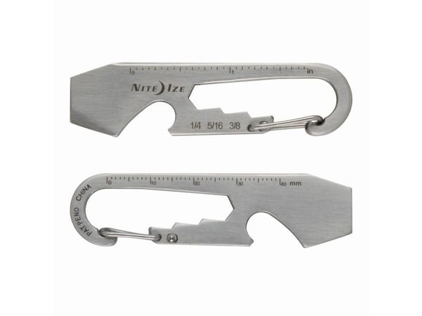 Nite Ize DoohicKey, Nøkkelkarabin, Rustfritt stål, Rustfritt stål, 17,2 mm, 64,8 mm, 12 g