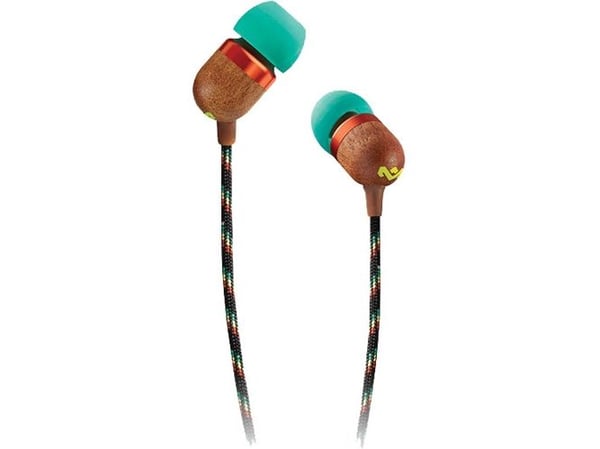 House of Marley Smile Jamaica - Ørepropper med mikrofon - i øret - kablet - 3,5 mm jakk - rasta