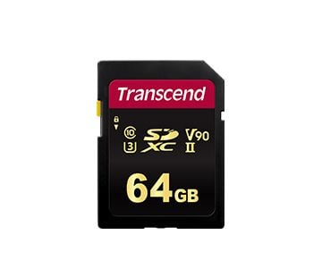 Transcend 700S - Flashminnekort - 64 GB - Video Class V90 / UHS-II U3 / Class10 - SDXC UHS-II