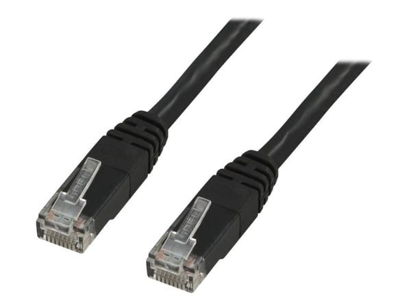 DELTACO - Koblingskabel - RJ-45 (hann) til RJ-45 (hann) - 10 m - UTP - CAT 6 - svart